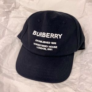 Auth Burberry Logo Baseball Cap